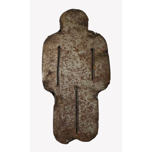 Vintage Rusty Metal Boy Girl Cookie Cutters Rustic Decor Bathroom Symbol - Picture 3 of 6